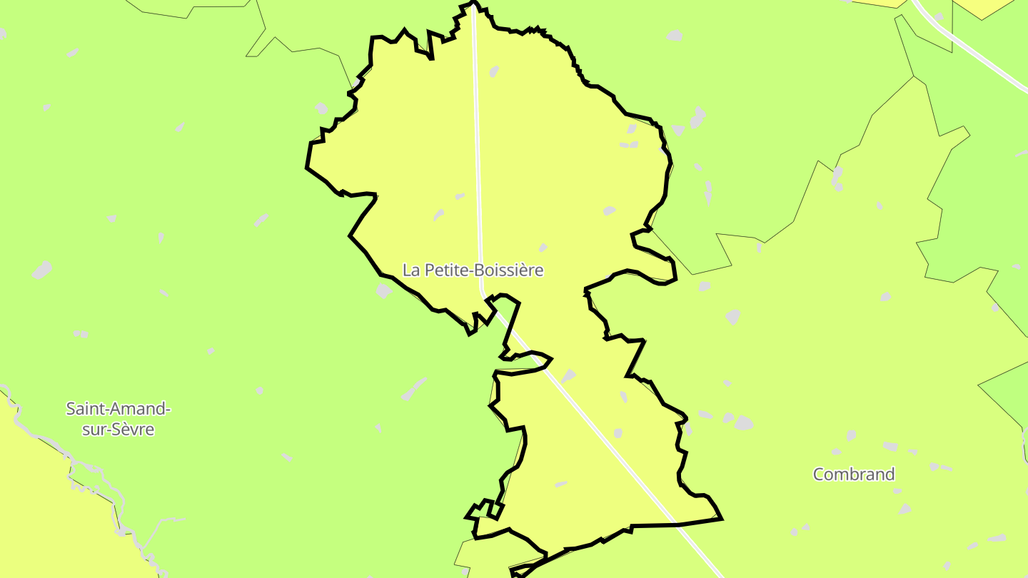 Carte des prix de l'immobilier La Petite-Boissière