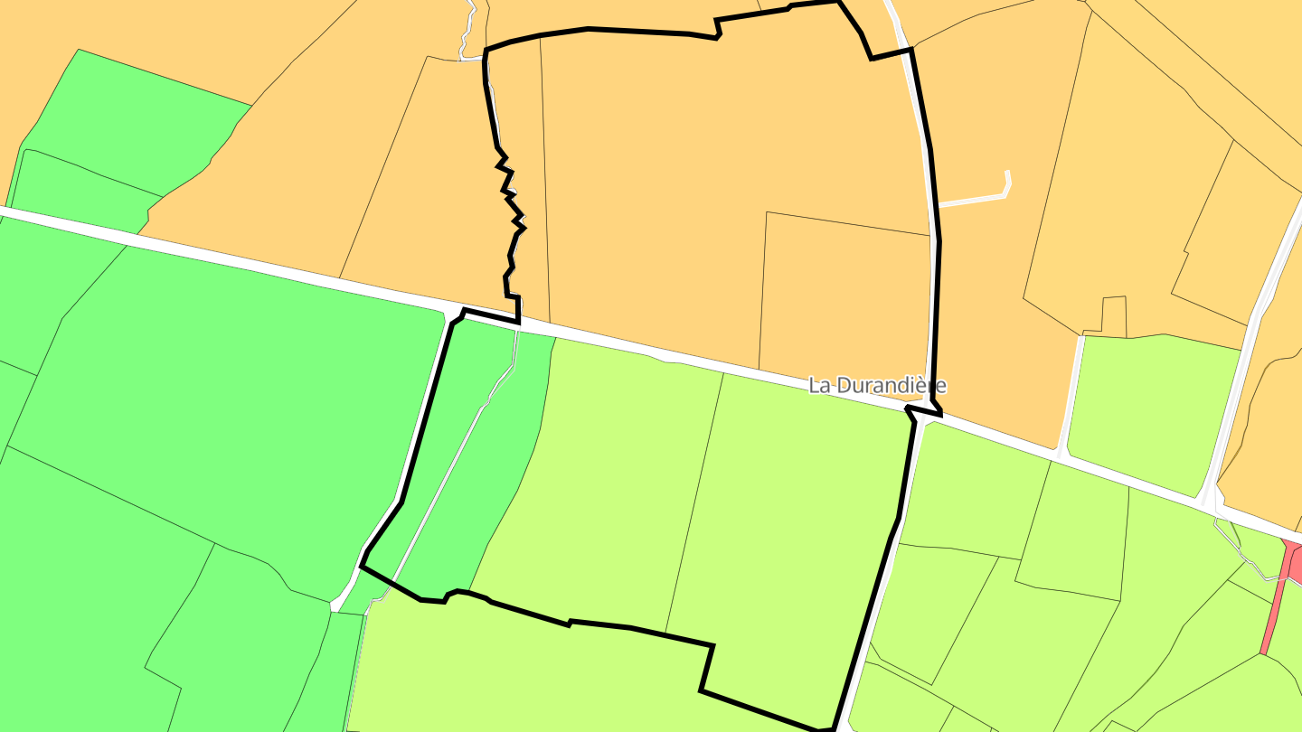 Carte des prix de l'immobilier La Petite Durandière