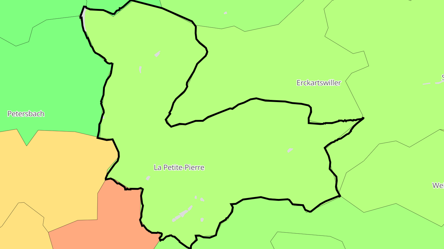 Carte des prix de l'immobilier La Petite-Pierre