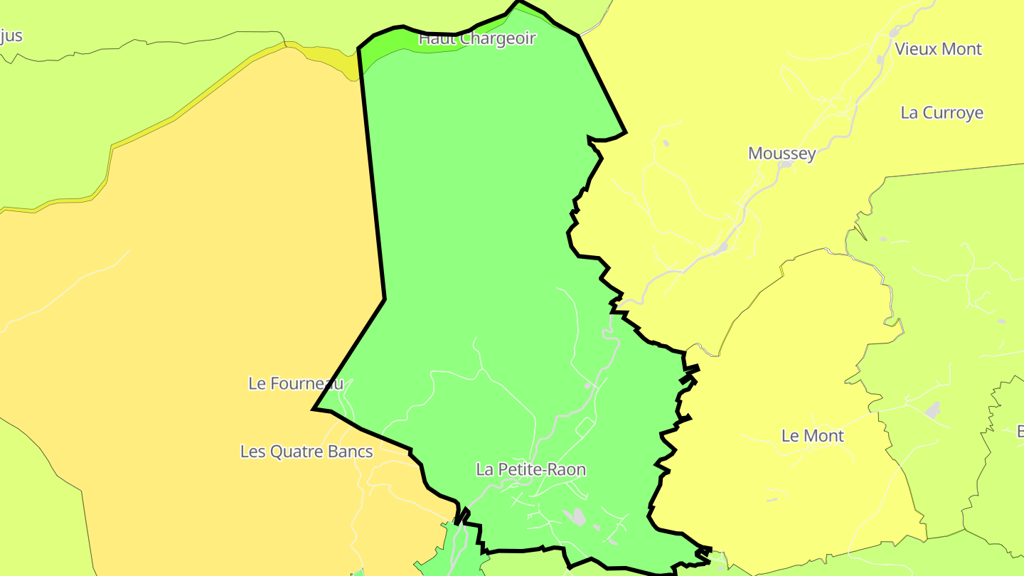 Carte des prix de l'immobilier La Petite-Raon
