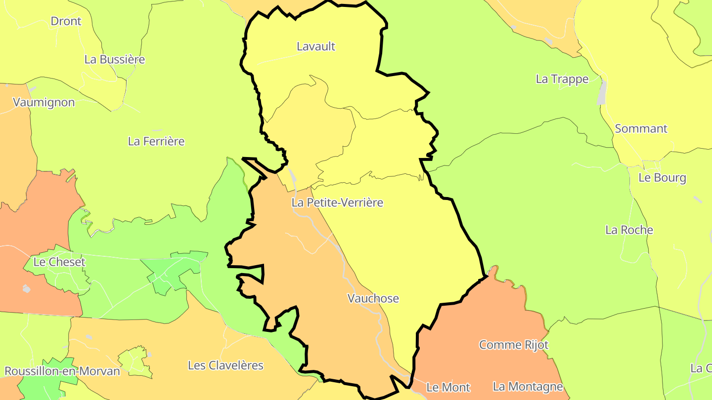 Carte des prix de l'immobilier La Petite-Verrière