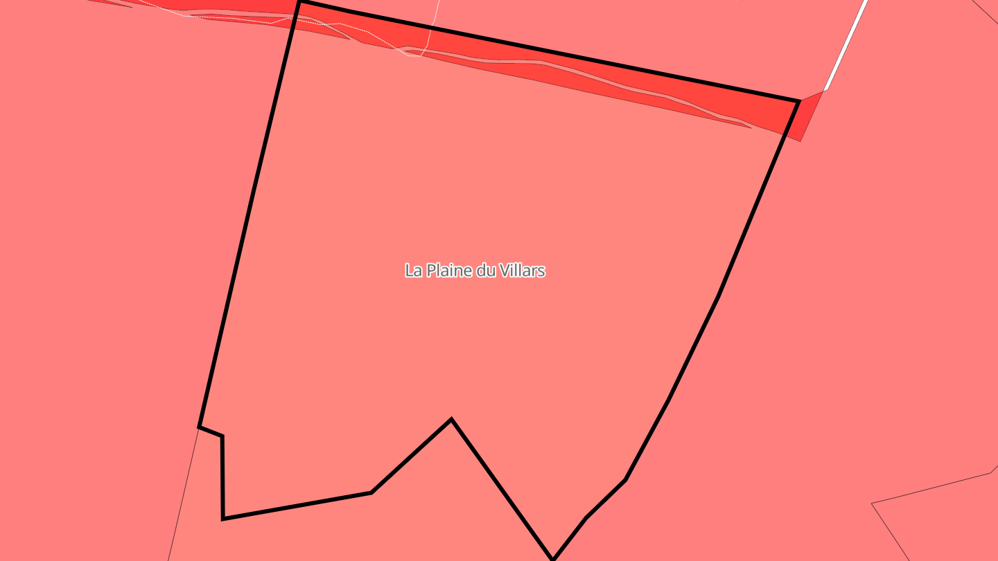 Carte des prix de l'immobilier La Plaine du Villars