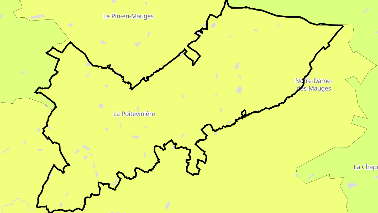 Carte des prix de l'immobilier La Poitevinière