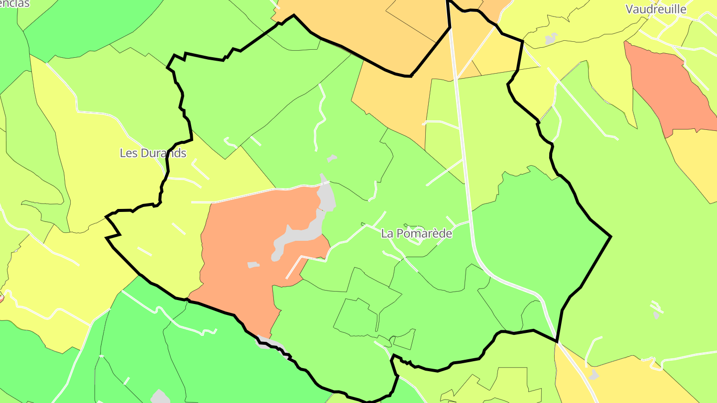 Carte des prix de l'immobilier La Pomarède