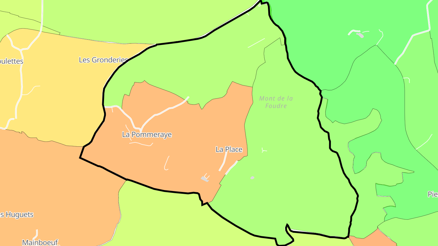 Carte des prix de l'immobilier La Pommeraye