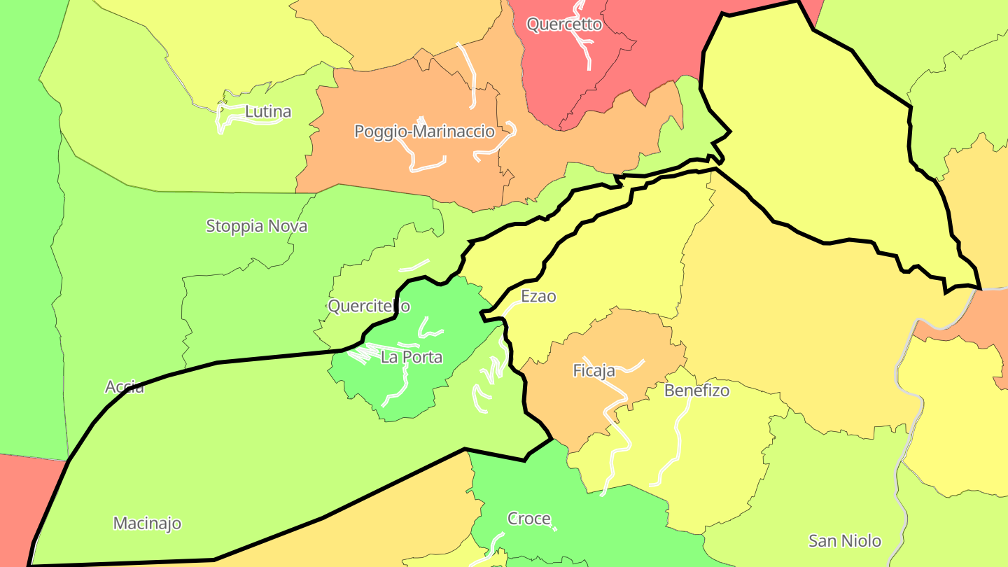 Carte des prix de l'immobilier La Porta