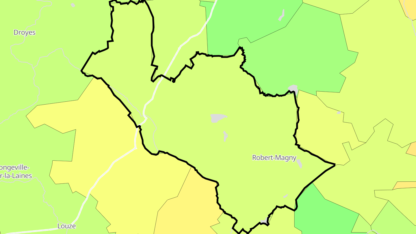 Carte des prix de l'immobilier La Porte du Der
