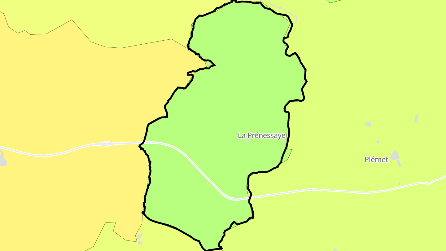 Carte des prix de l'immobilier La Prénessaye