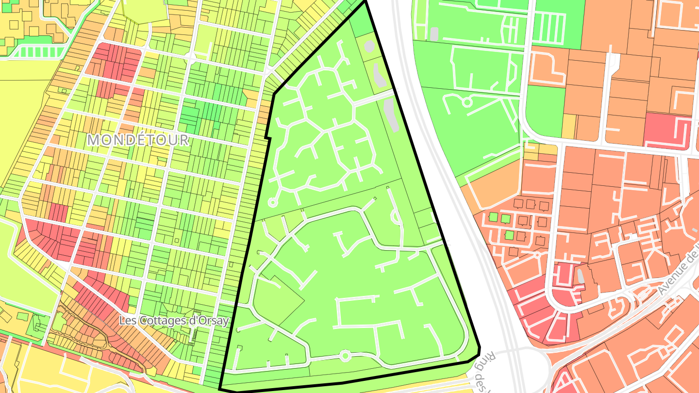 Carte des prix de l'immobilier La Queue d'Oiseau