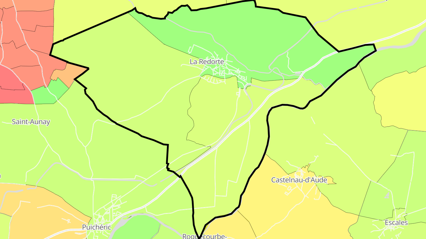 Carte des prix de l'immobilier La Redorte