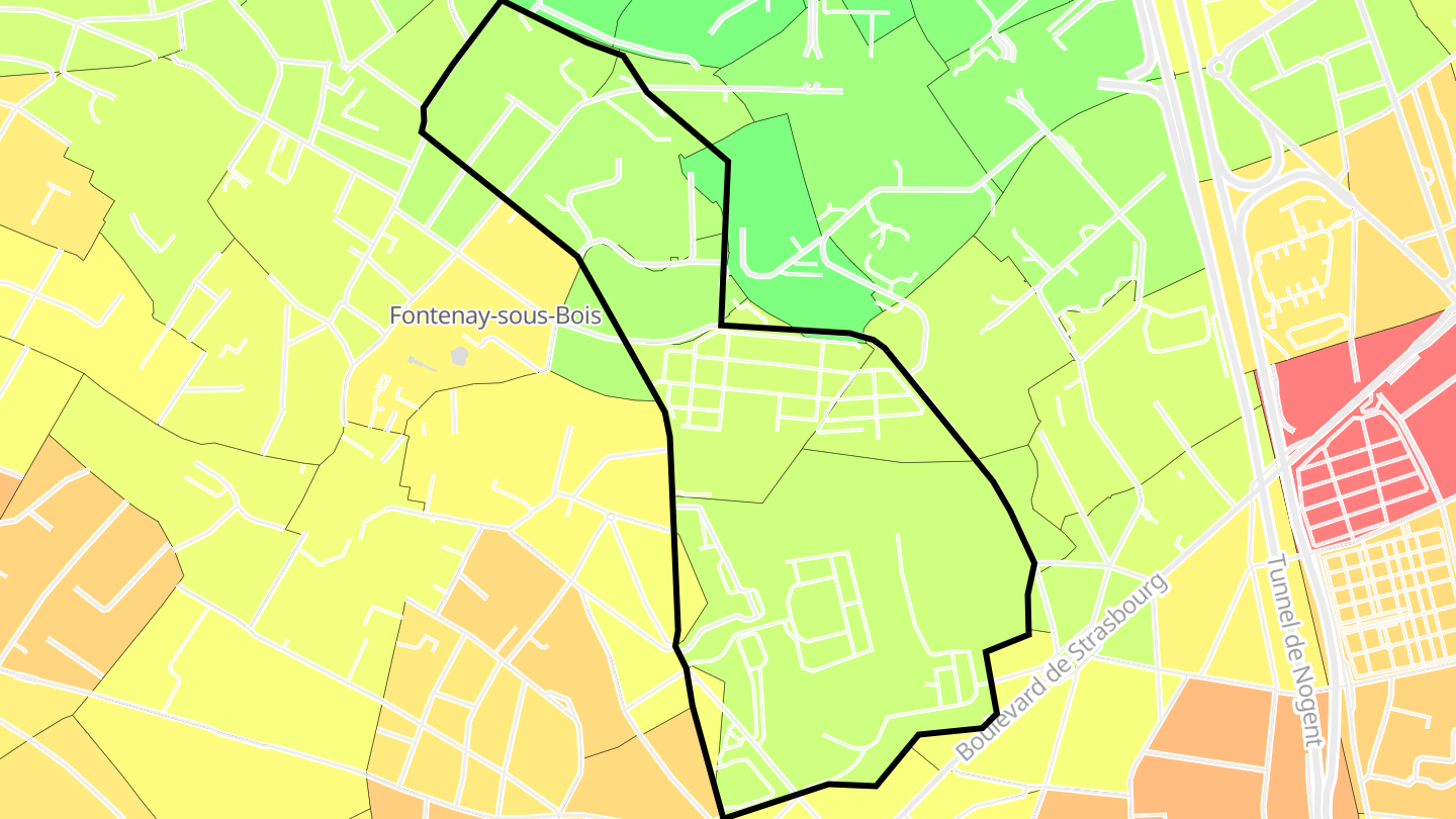 Carte des prix de l'immobilier La Redoute