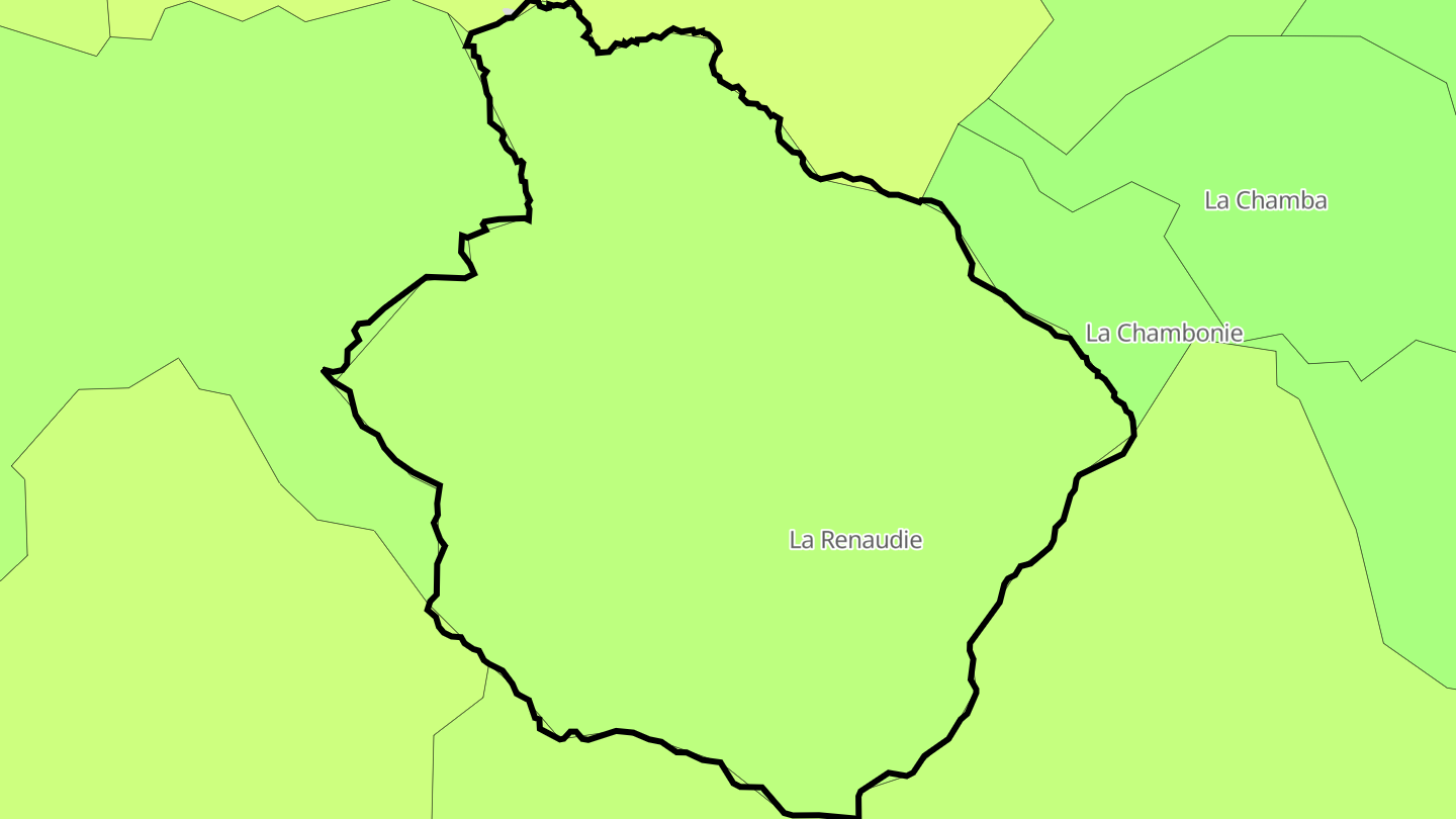 Carte des prix de l'immobilier La Renaudie