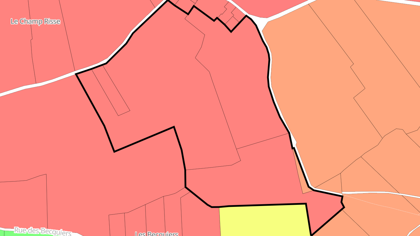 Carte des prix de l'immobilier La Ribic