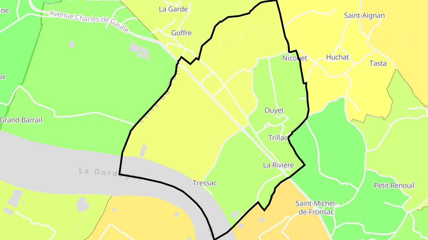 Carte des prix de l'immobilier La Rivière