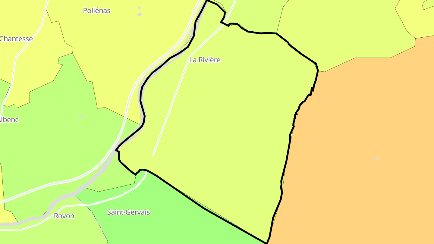 Carte des prix de l'immobilier La Rivière