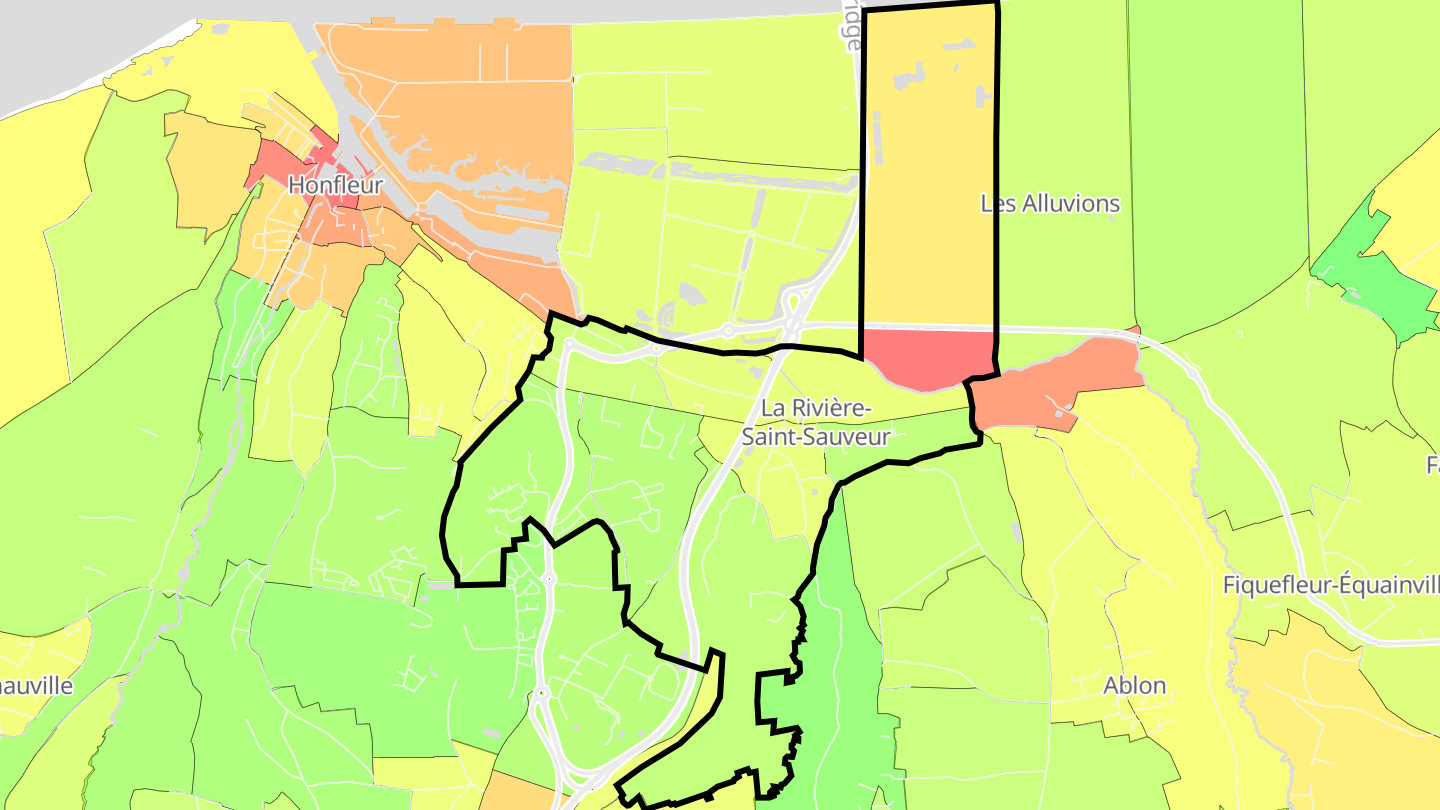 Carte des prix de l'immobilier La Rivière-Saint-Sauveur