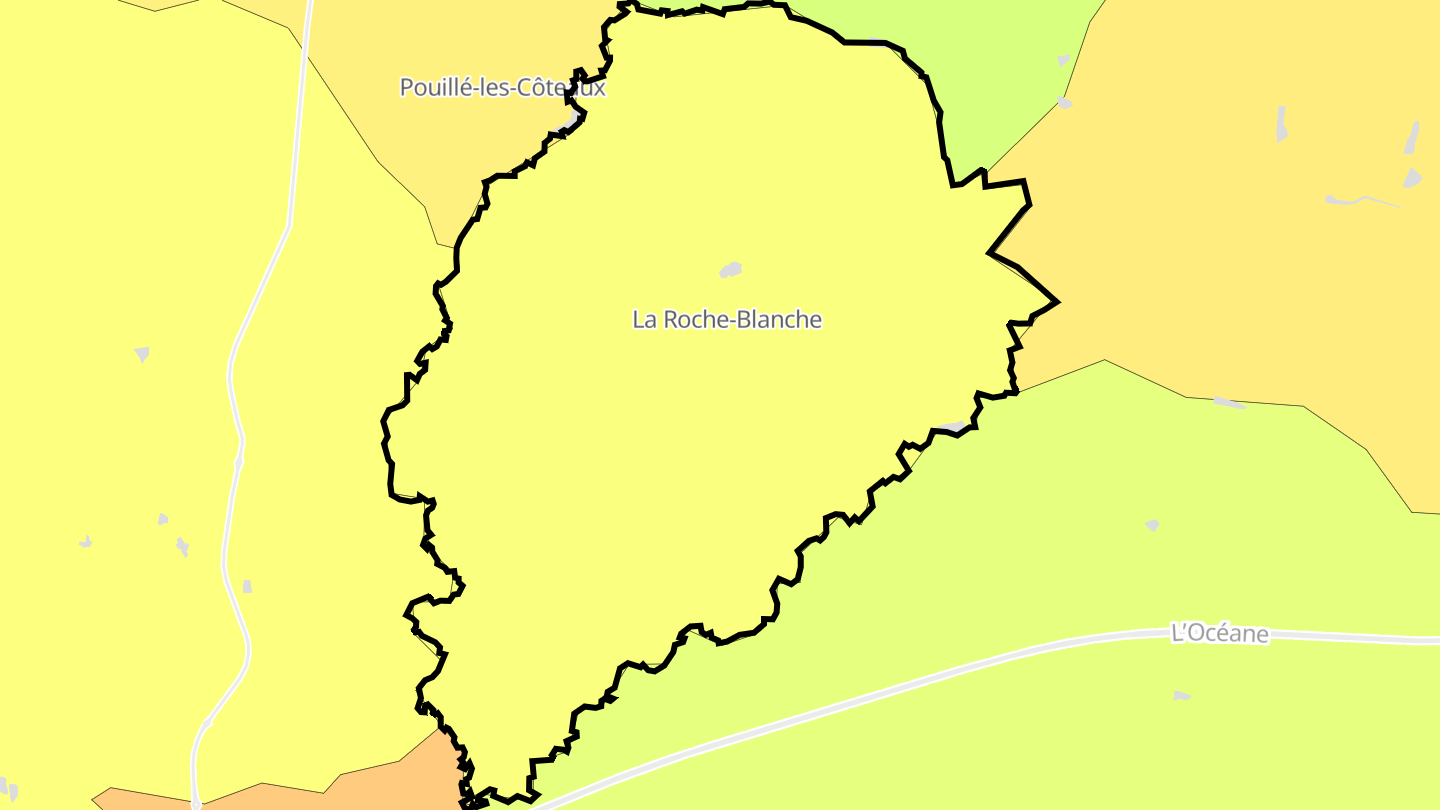 Carte des prix de l'immobilier La Roche-Blanche