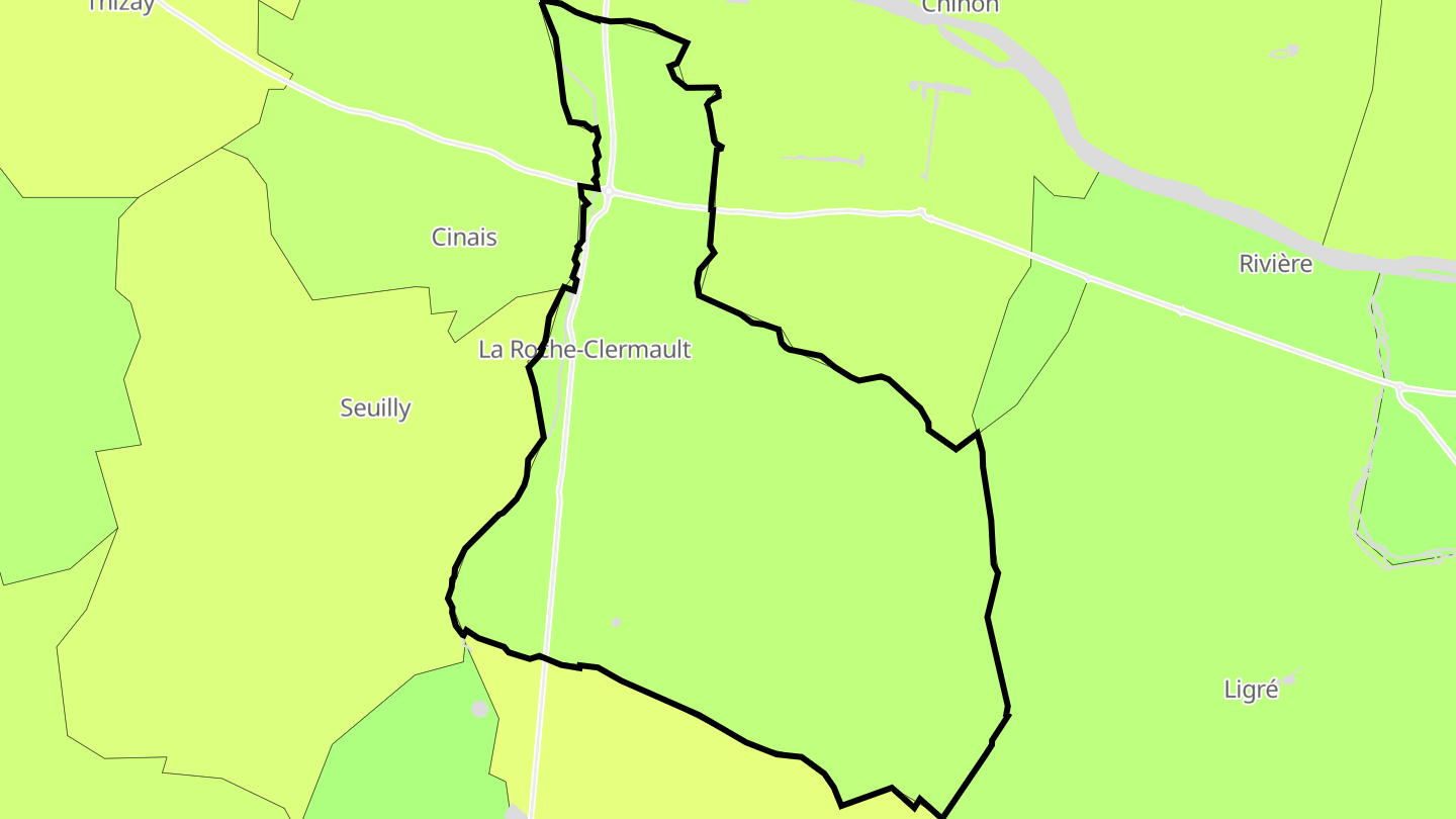 Carte des prix de l'immobilier La Roche-Clermault