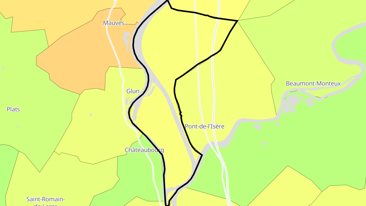 Carte des prix de l'immobilier La Roche-de-Glun