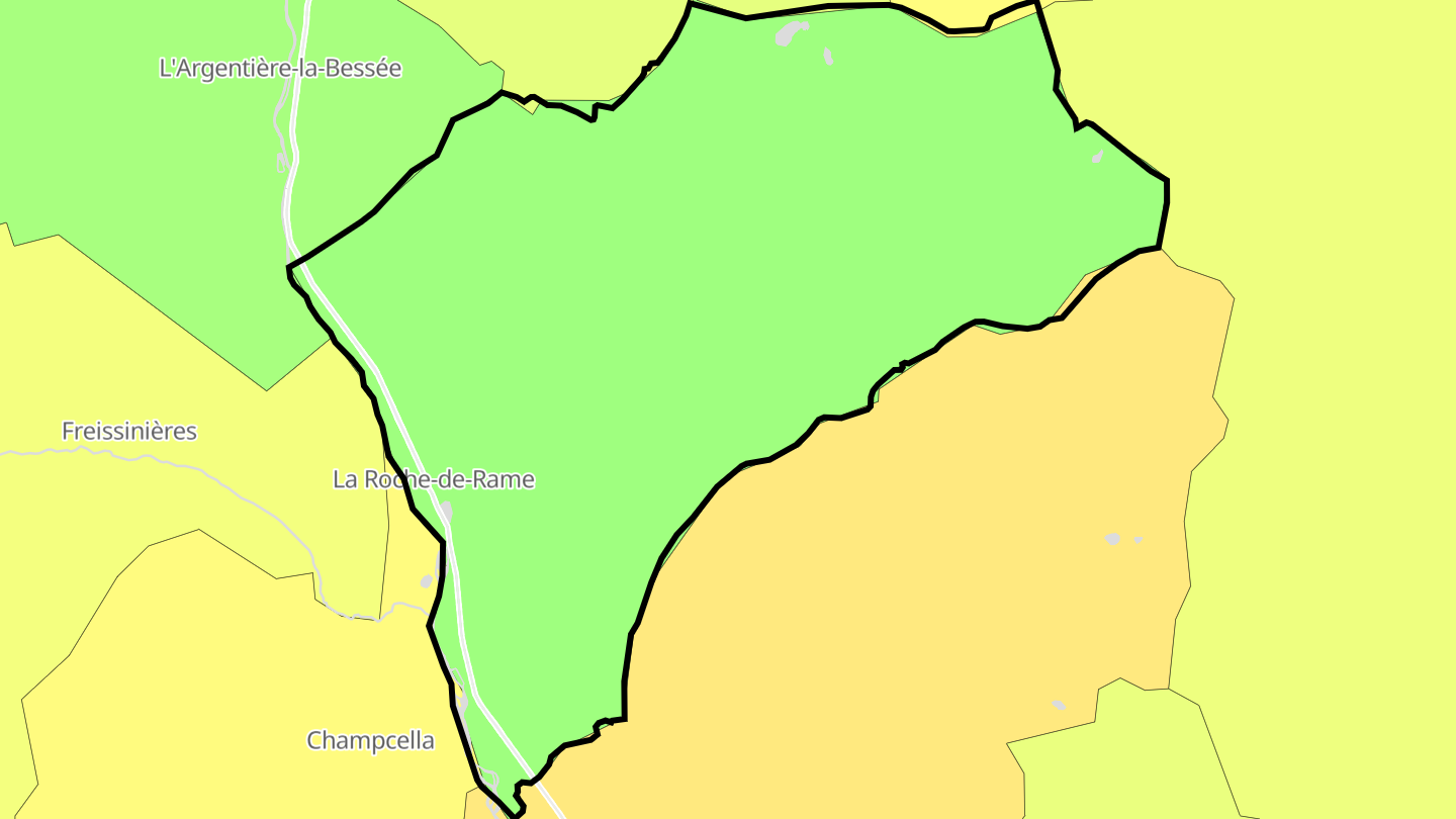 Carte des prix de l'immobilier La Roche-de-Rame