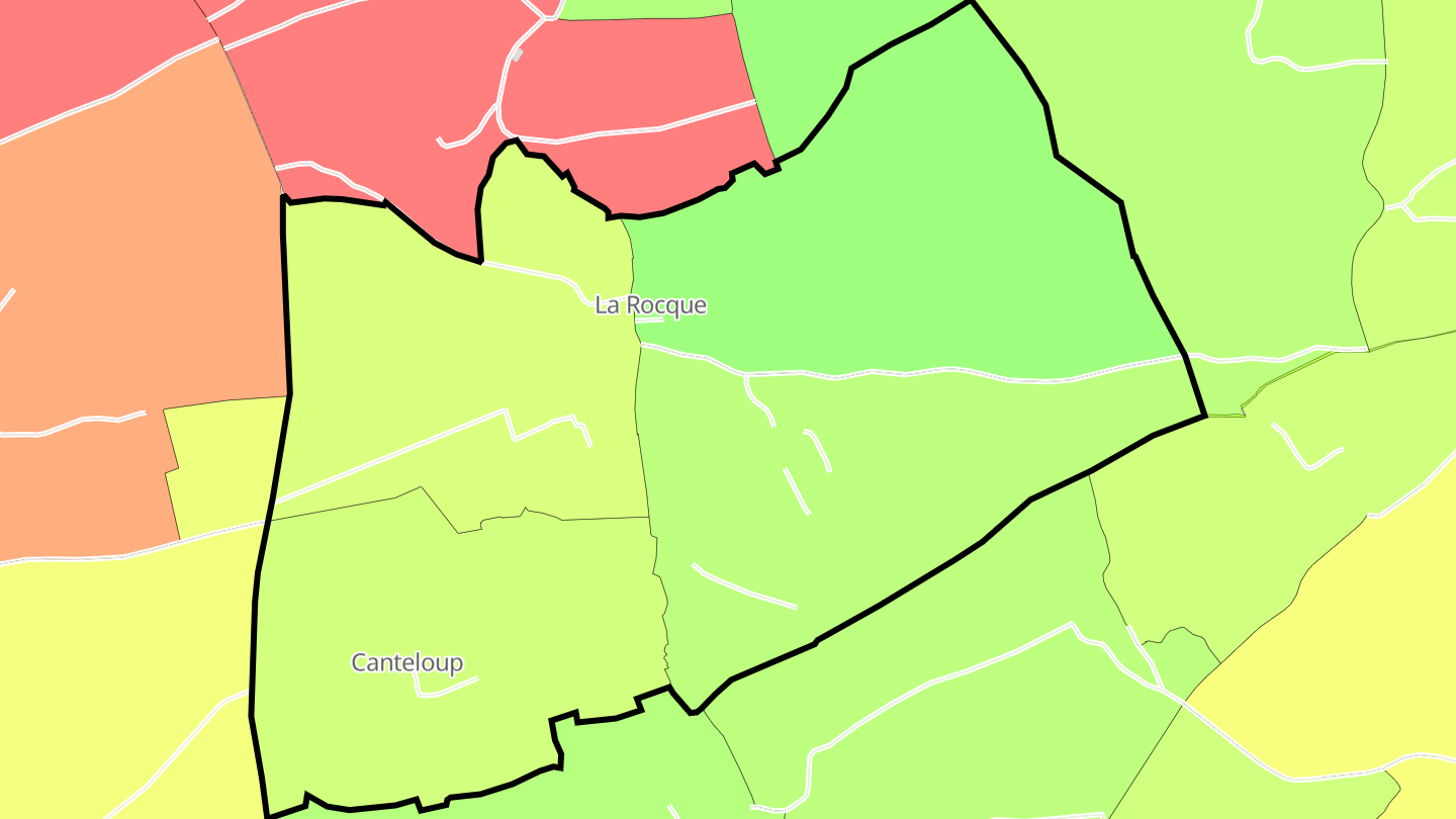 Carte des prix de l'immobilier La Rocque