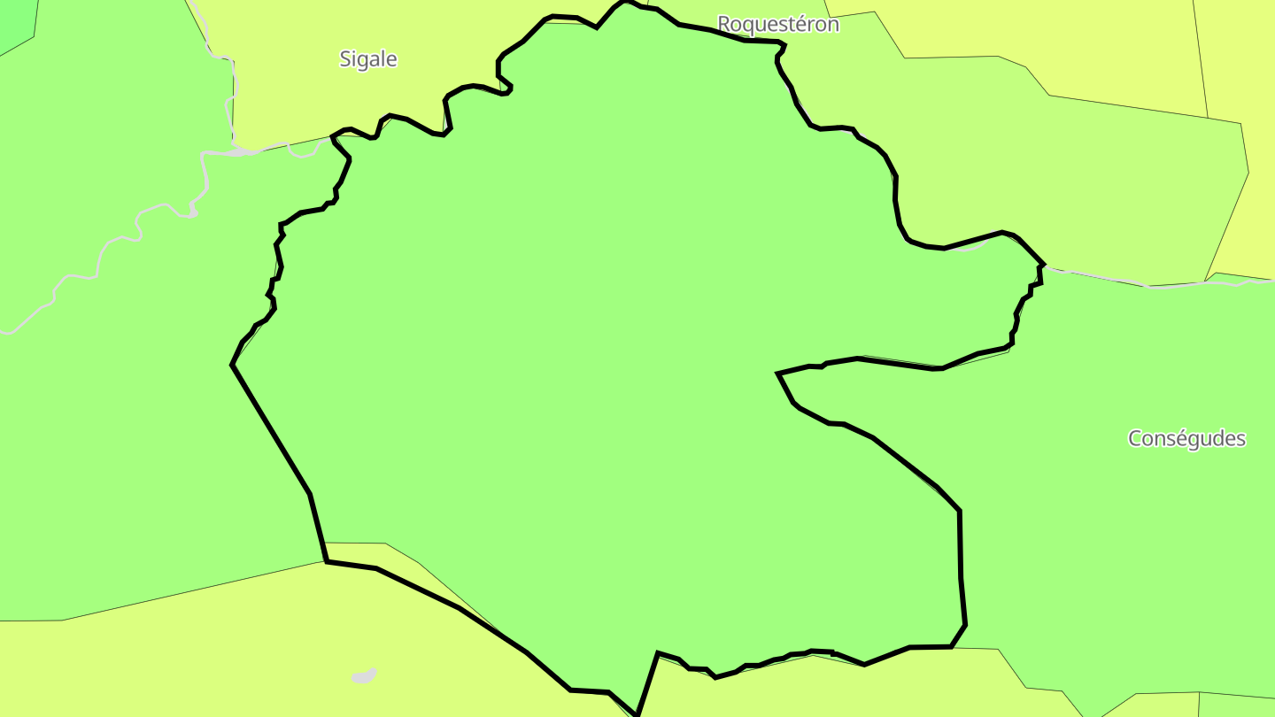 Carte des prix de l'immobilier La Roque-en-Provence