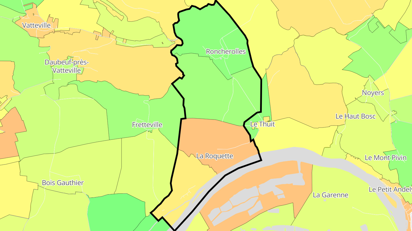 Carte des prix de l'immobilier La Roquette