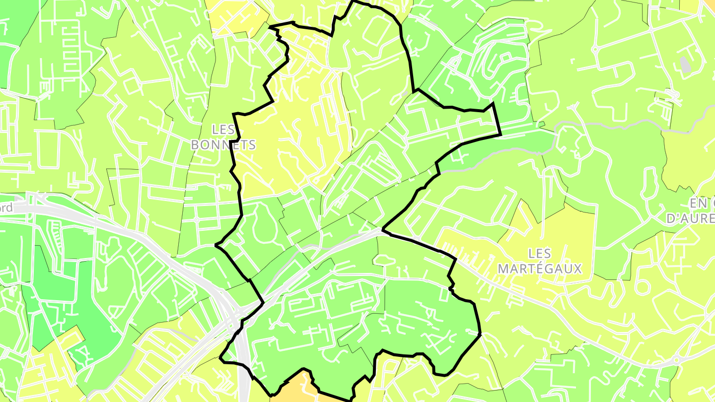 Carte des prix de l'immobilier La Rose