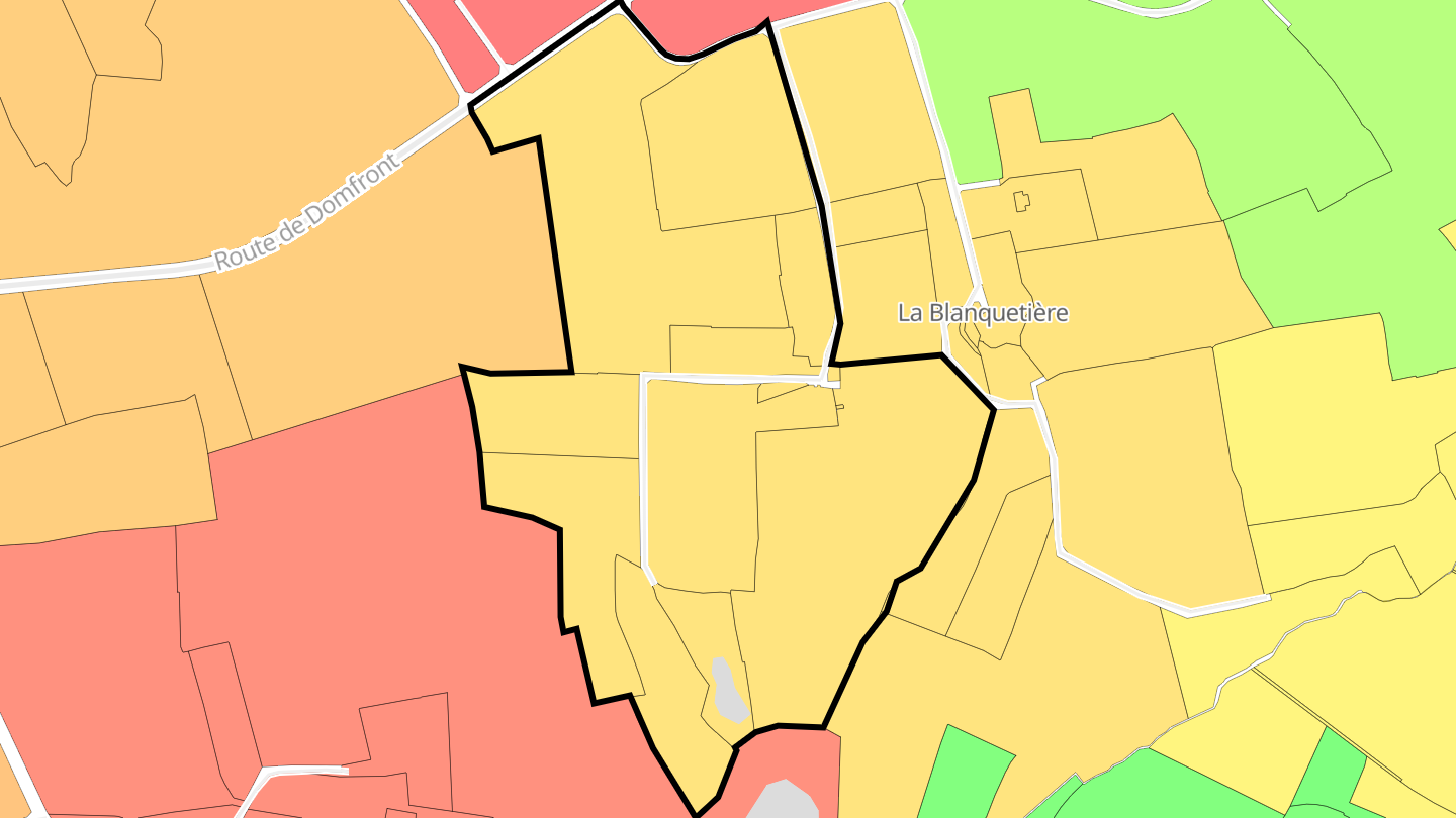 Carte des prix de l'immobilier La Rouerie Louvel