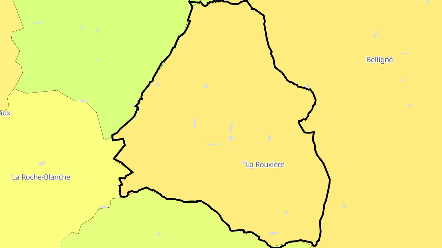 Carte des prix de l'immobilier La Rouxière