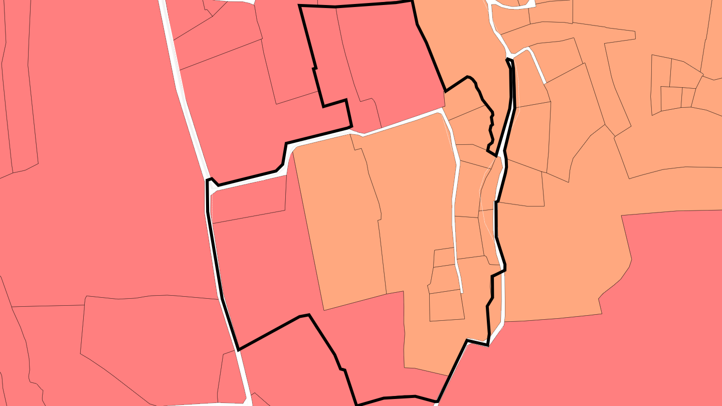 Carte des prix de l'immobilier La Ruaudière de Haut