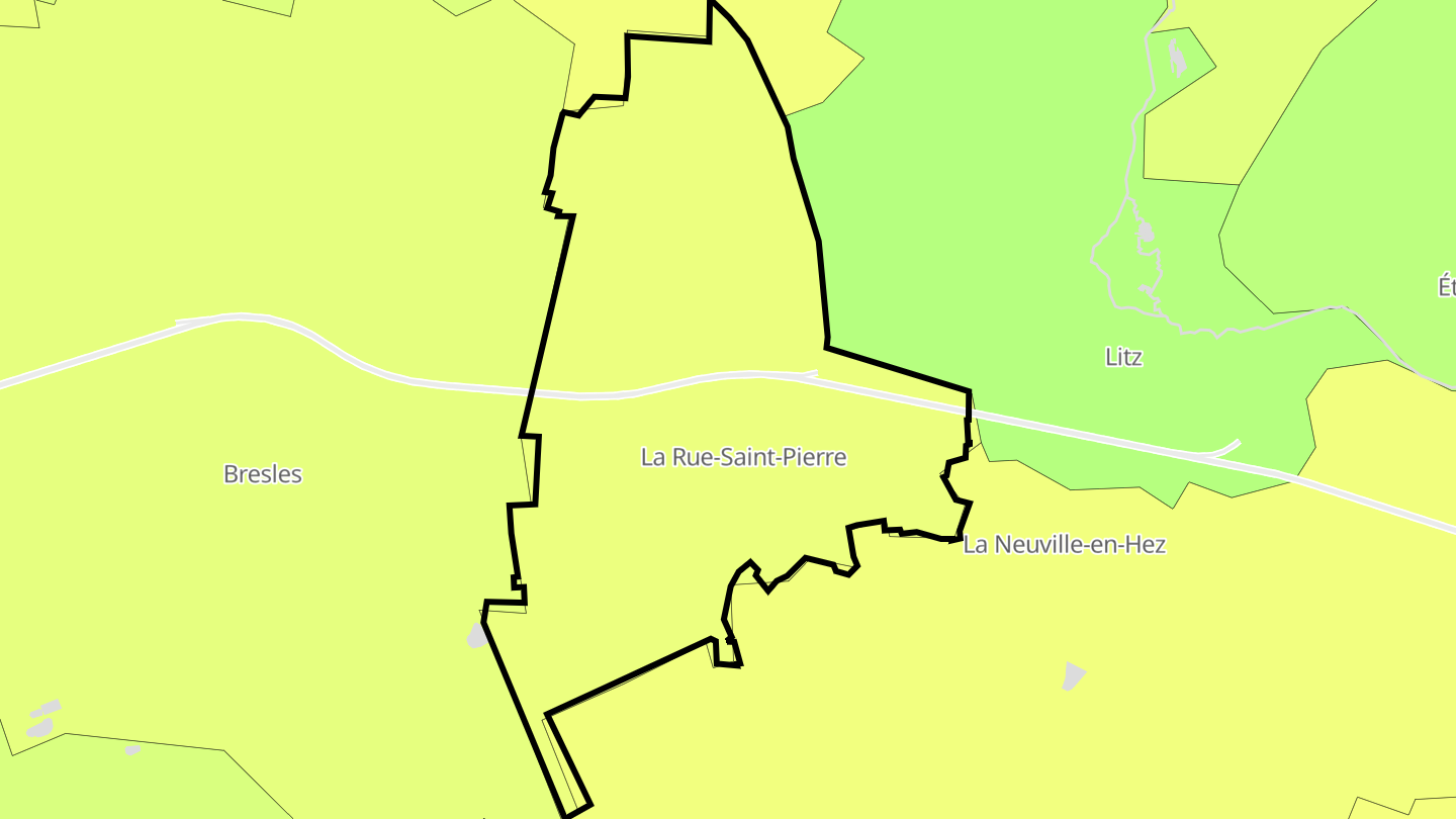 Carte des prix de l'immobilier La Rue-Saint-Pierre
