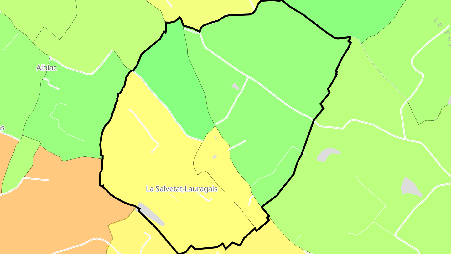 Carte des prix de l'immobilier La Salvetat-Lauragais