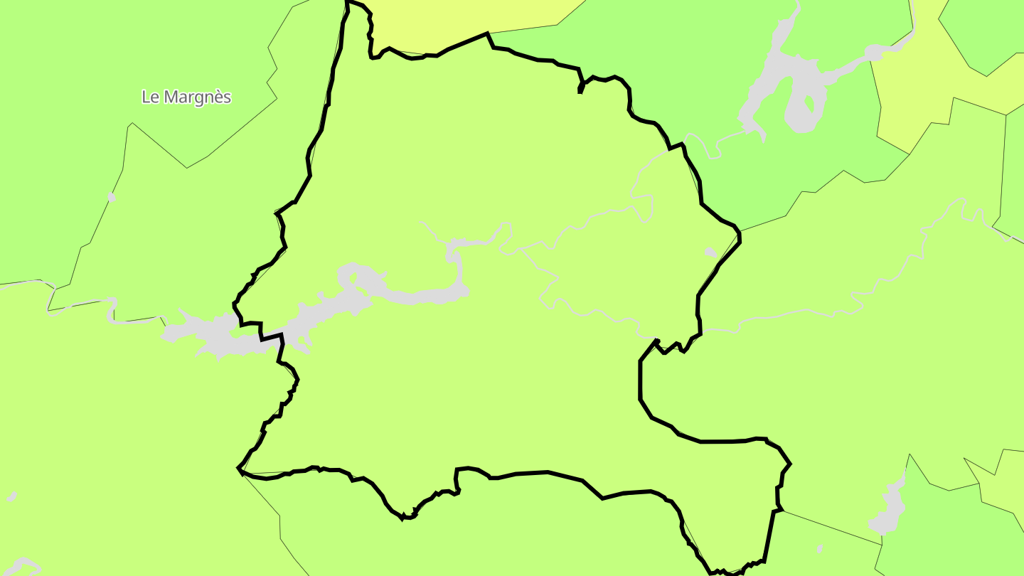 Carte des prix de l'immobilier La Salvetat-sur-Agout
