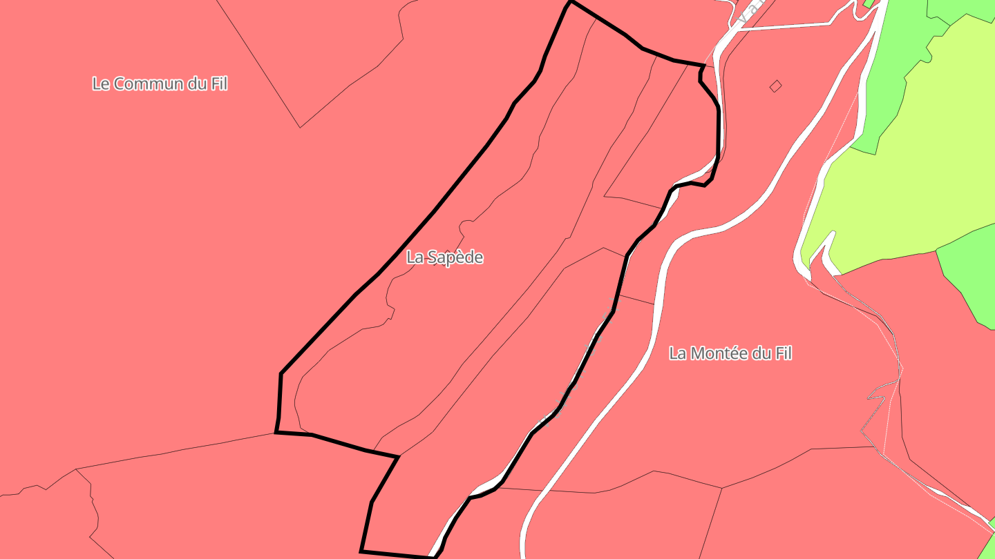 Carte des prix de l'immobilier La Sapède