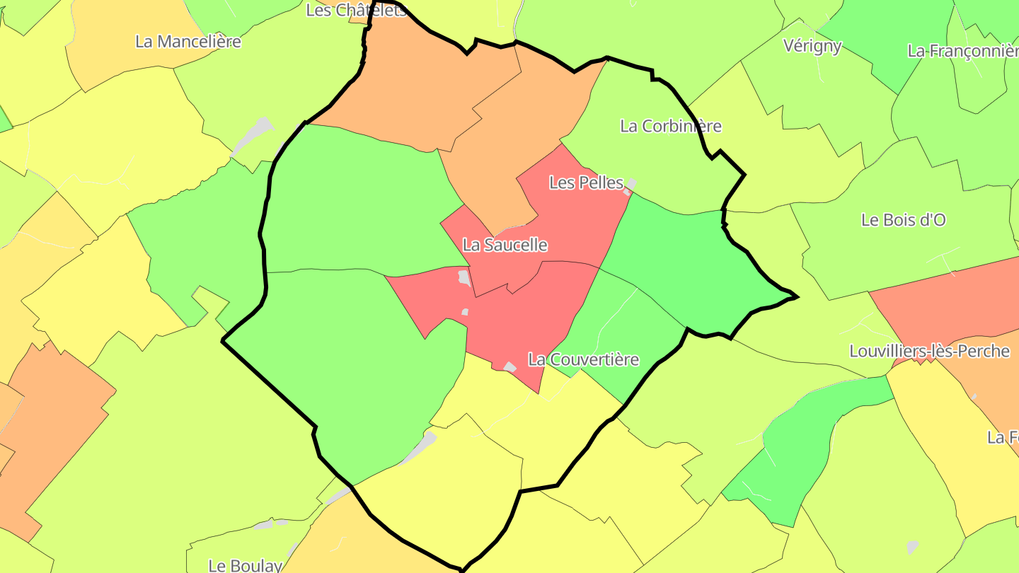 Carte des prix de l'immobilier La Saucelle