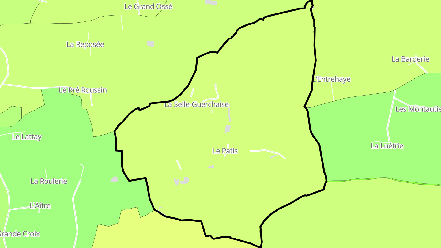 Carte des prix de l'immobilier La Selle-Guerchaise