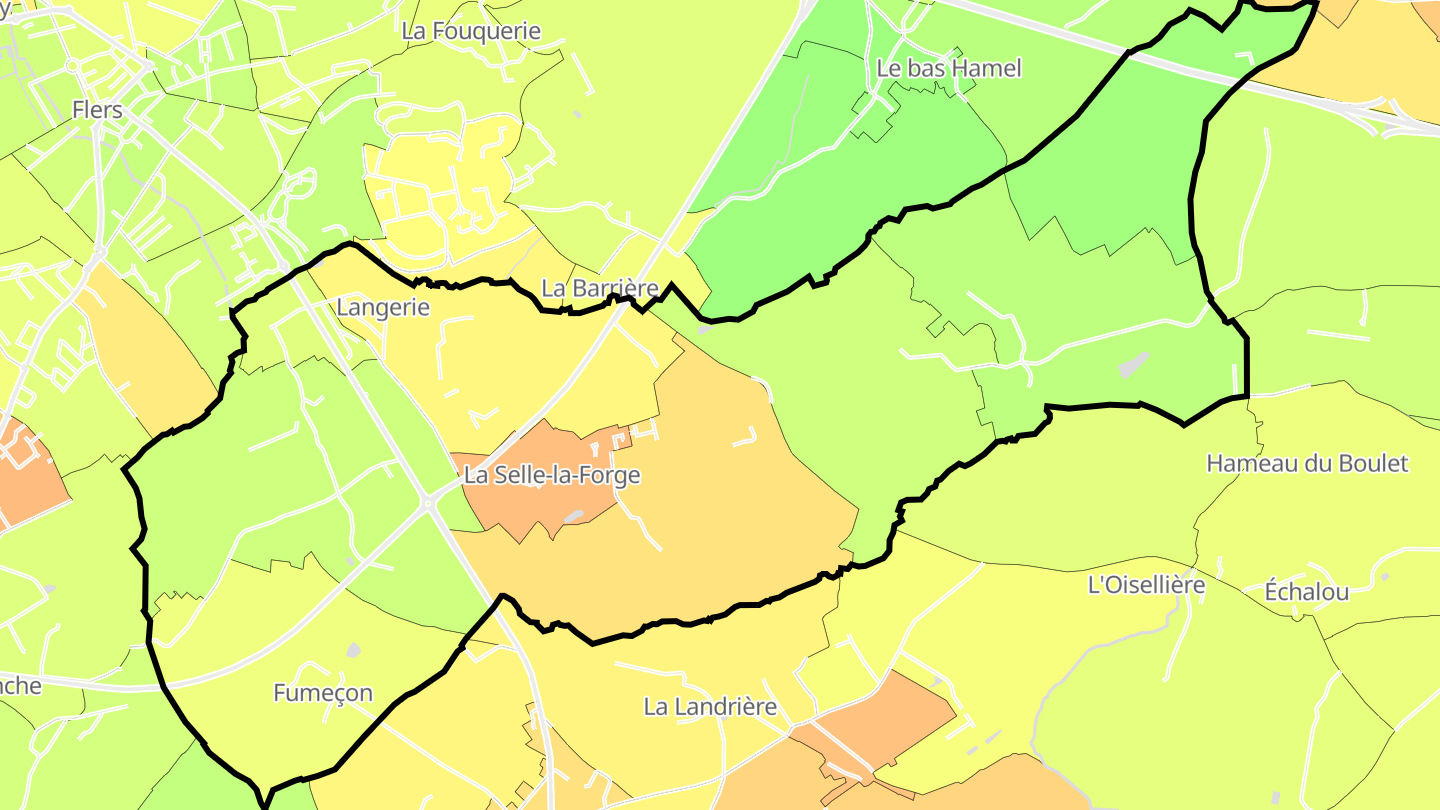 Carte des prix de l'immobilier La Selle-la-Forge