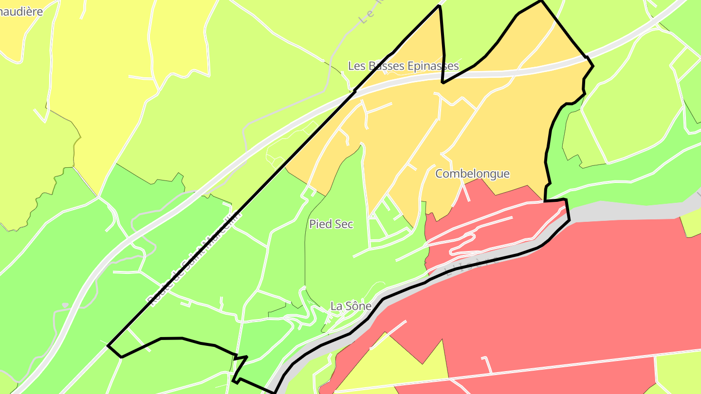 Carte des prix de l'immobilier La Sône