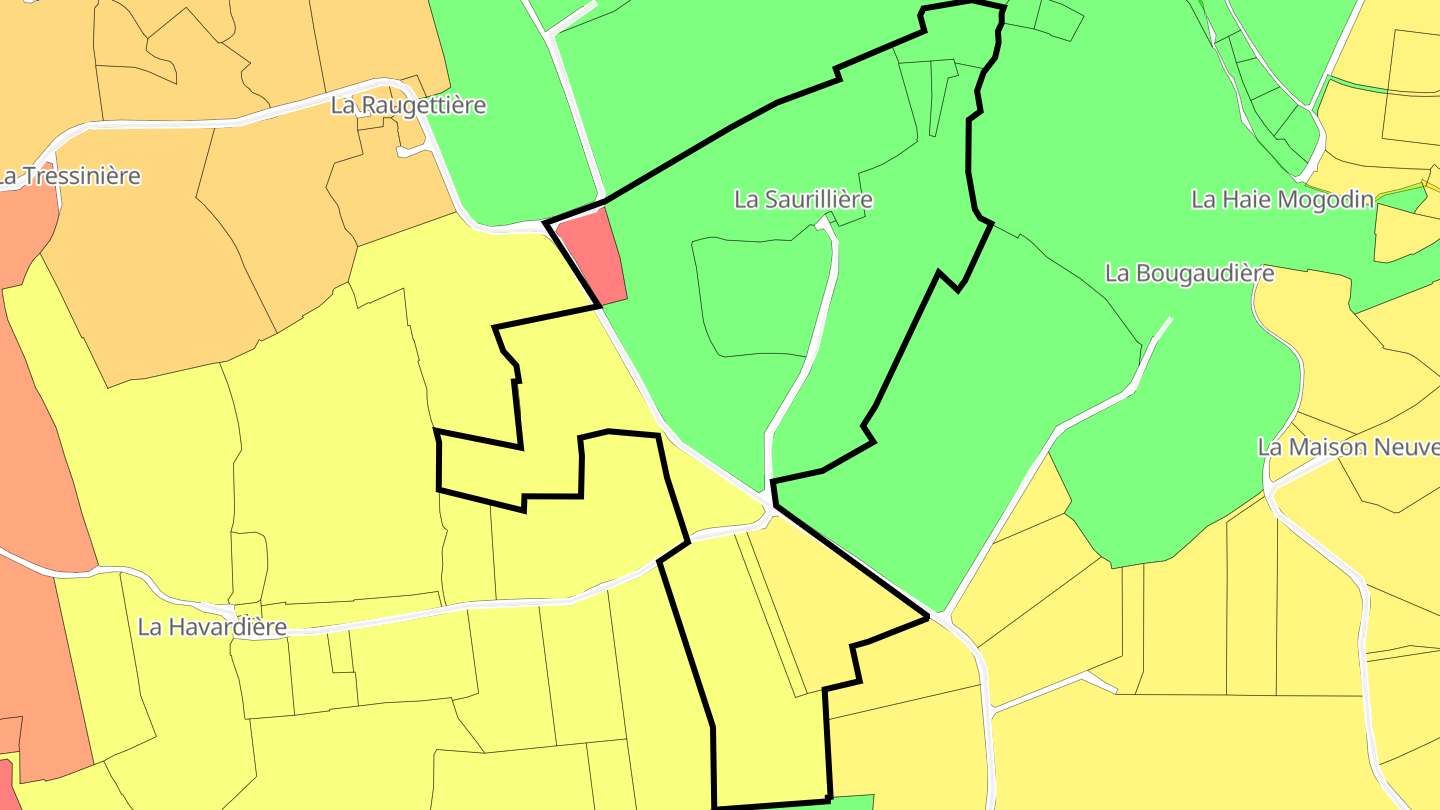 Carte des prix de l'immobilier La Sorillière