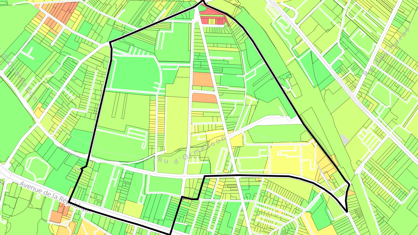 Carte des prix de l'immobilier La Source-Les Presles