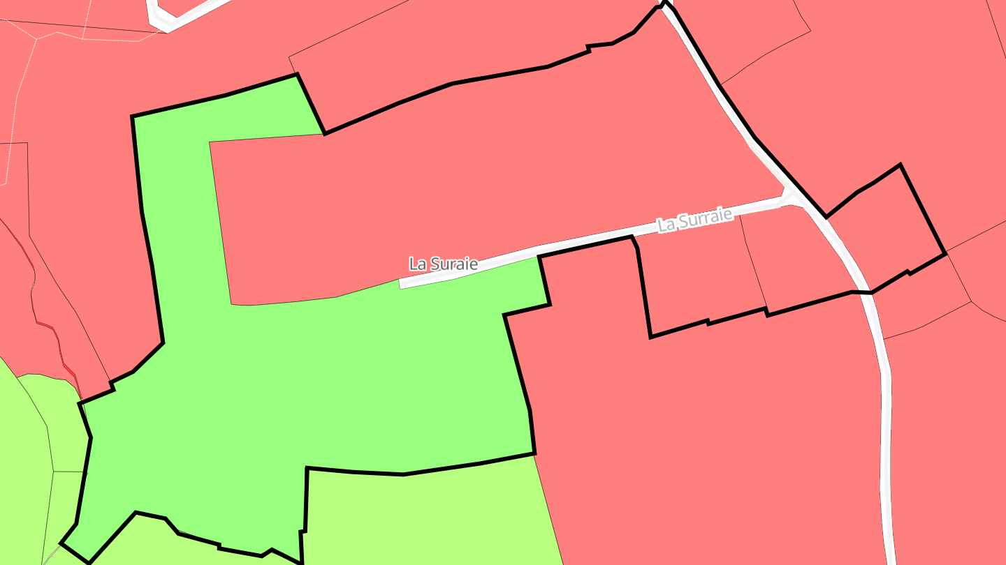 Carte des prix de l'immobilier La Suraie