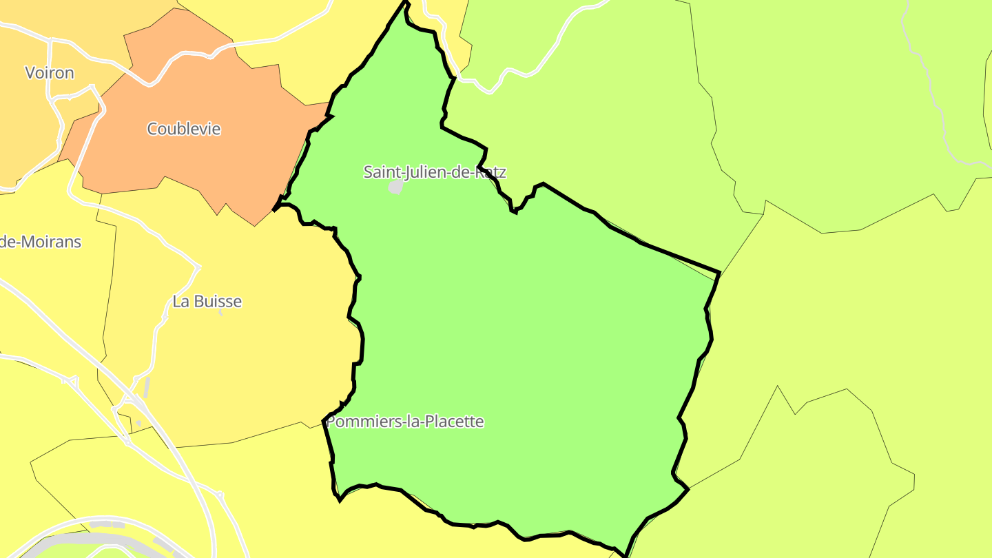Carte des prix de l'immobilier La Sure en Chartreuse