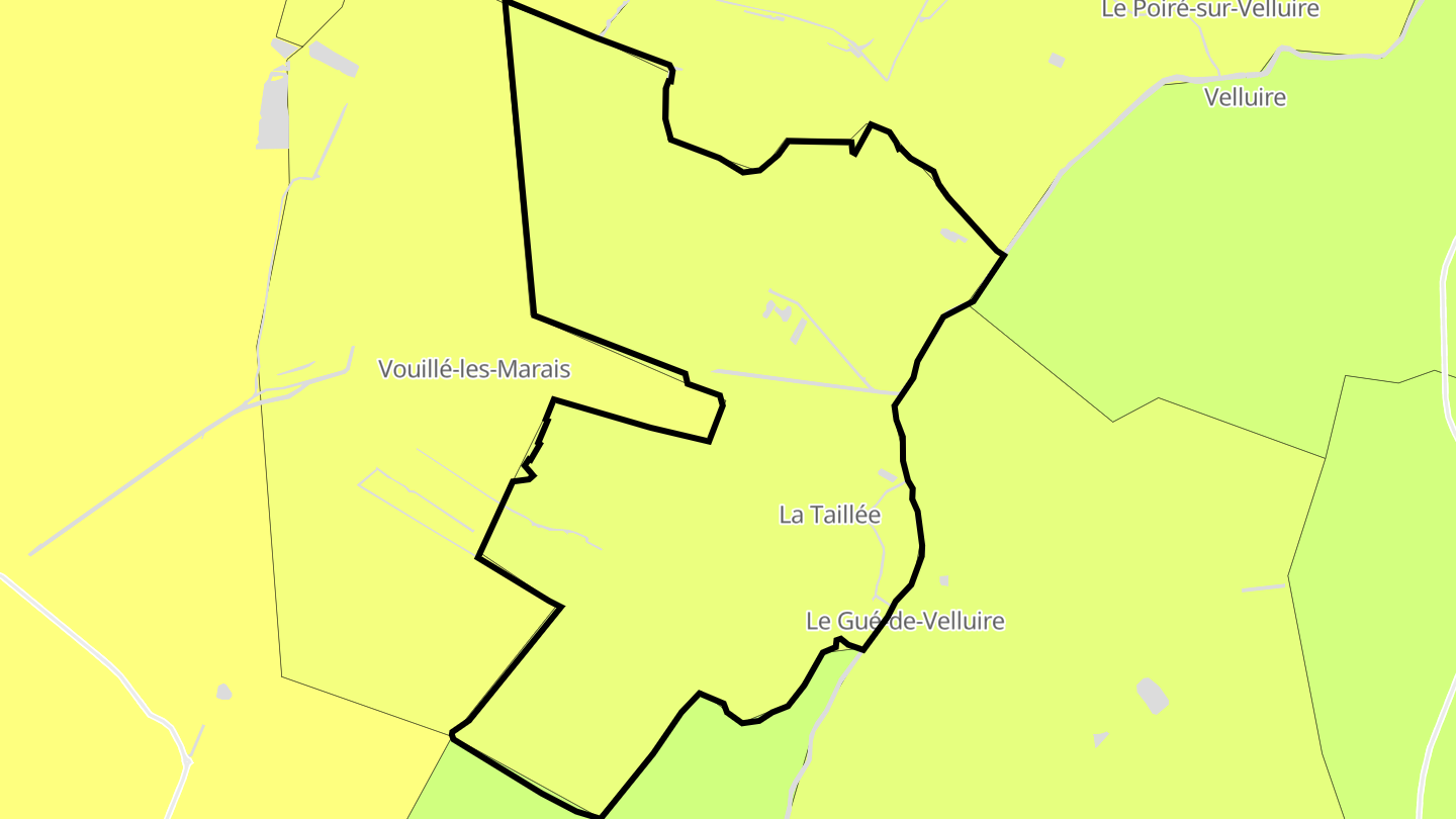 Carte des prix de l'immobilier La Taillée
