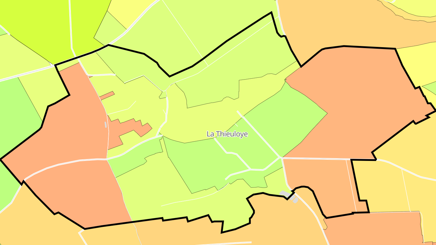 Carte des prix de l'immobilier La Thieuloye