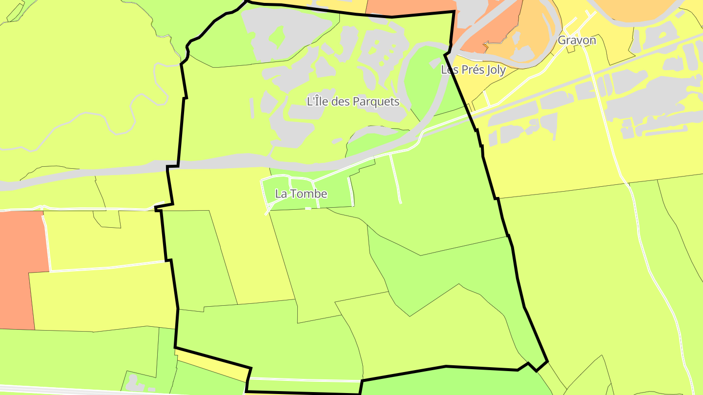 Carte des prix de l'immobilier La Tombe