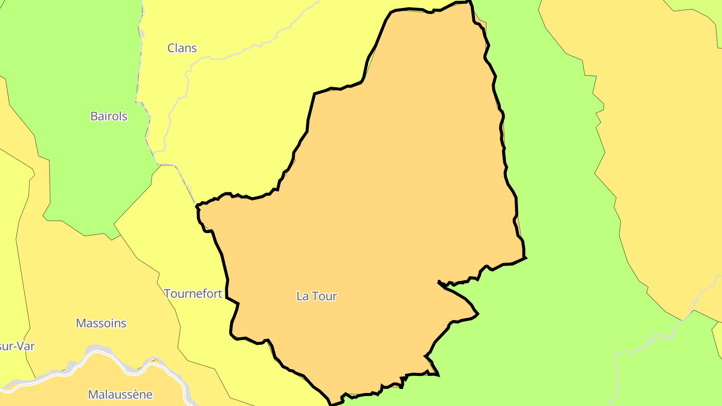 Carte des prix de l'immobilier La Tour