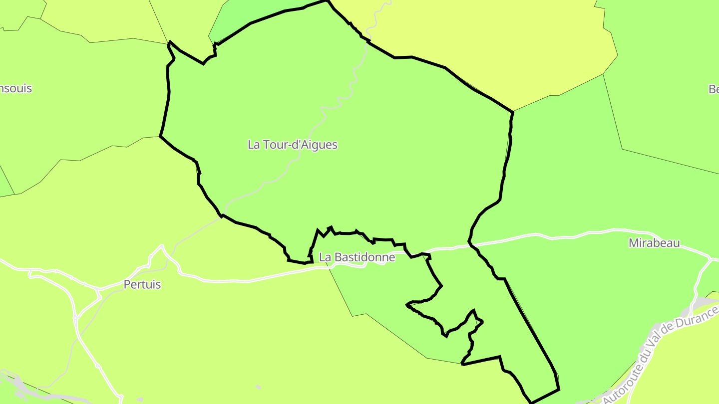 Carte des prix de l'immobilier La Tour-d'Aigues