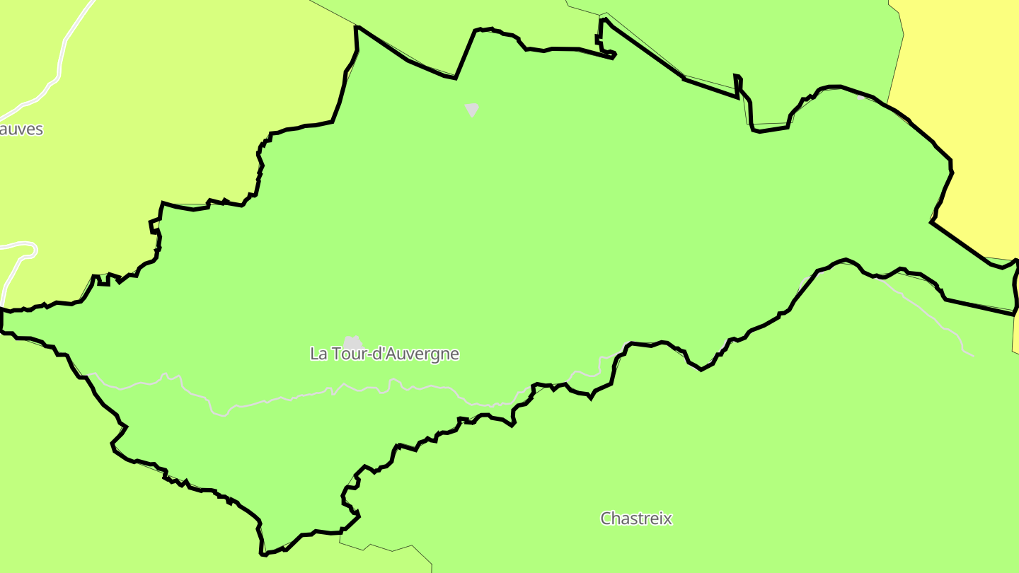 Carte des prix de l'immobilier La Tour-d'Auvergne