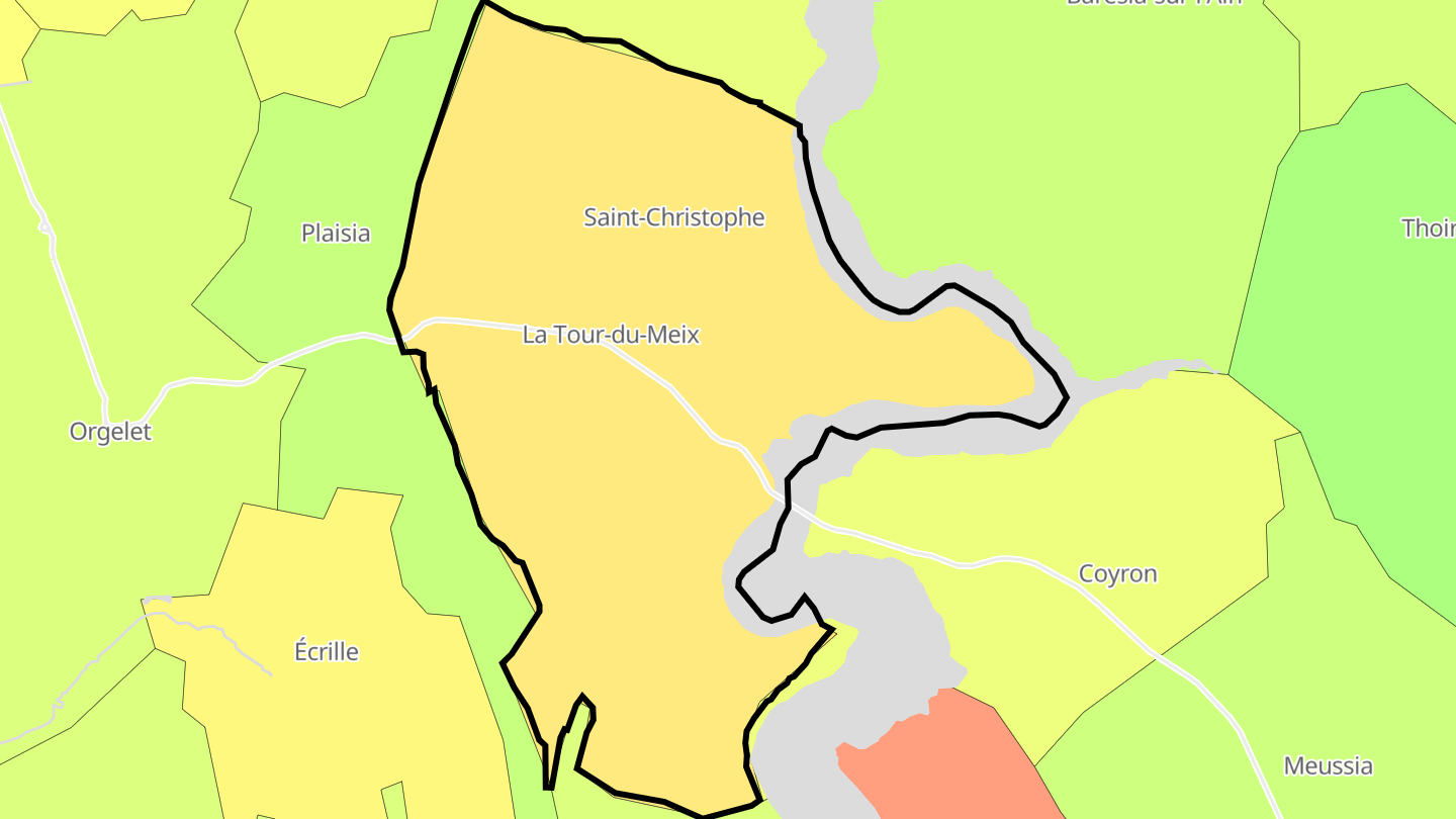 Carte des prix de l'immobilier La Tour-du-Meix